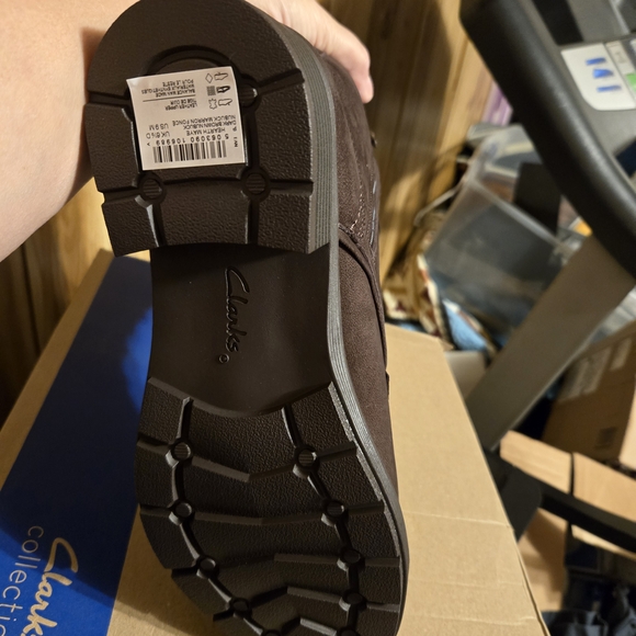 Clarks Women's Lace Up Boots - Dark Brown - Picture 5 of 5